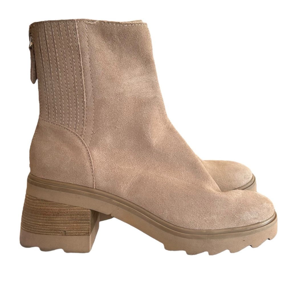 Dolce Vita Tan Suede Marty H2O Waterproof Booties